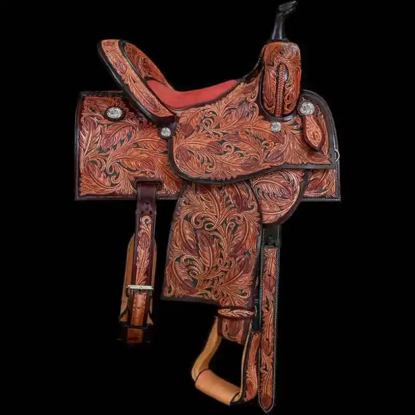 Hand Tooled Racer Western Saddle